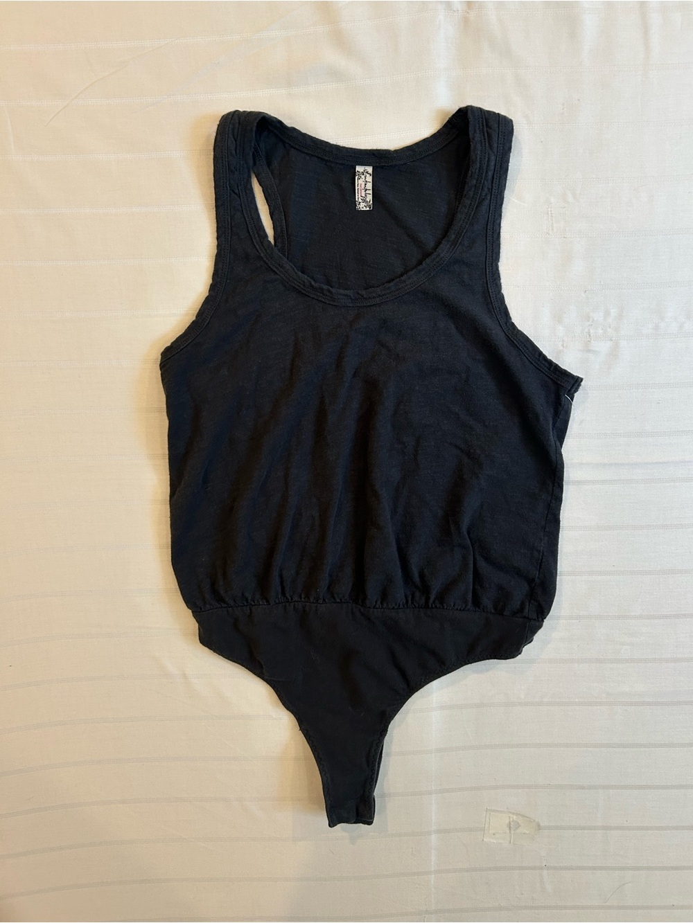 Free People Black Tank Bodysuit